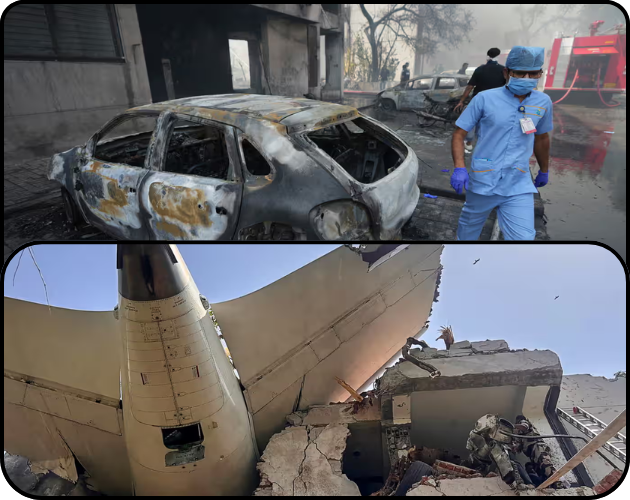 plane crash latast images