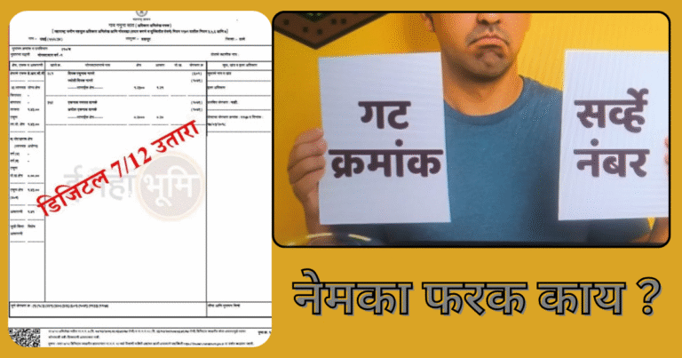 सर्वे नंबर vs गट नंबर